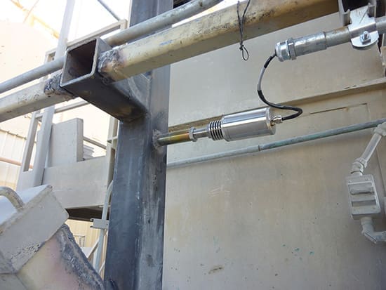 Dry sand material mass flow measurement application