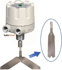 SafePoint fail-safe rotary paddle level sensor