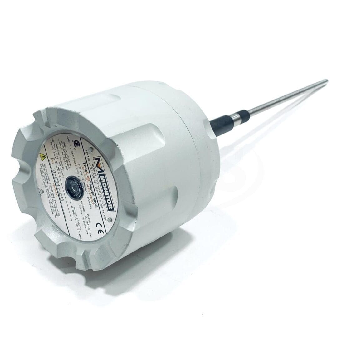 Side view of point level sensor