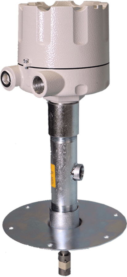 Rotary paddle extension for point level control