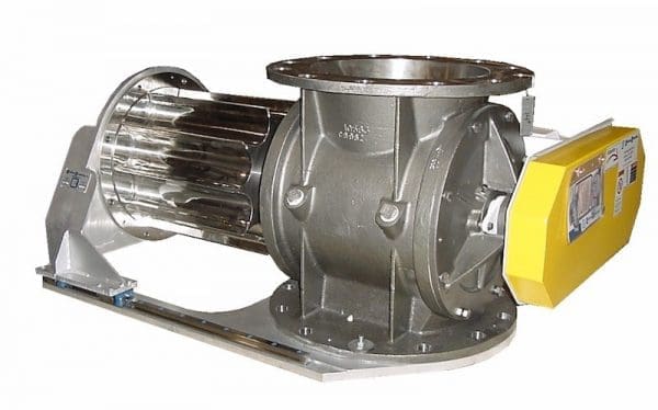 Slide rail easy clean rotary valve with removable rotor