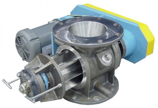 Quick clean rotary valve cutaway for fast access and cleaning