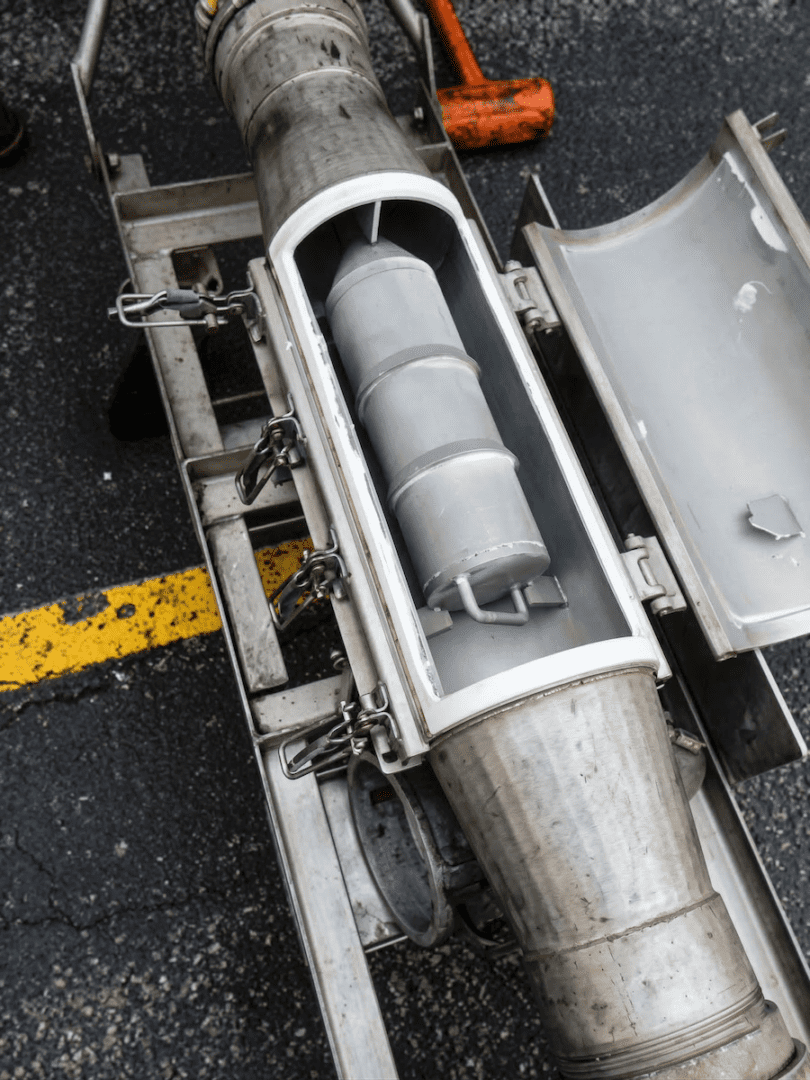 Bunting Center Flow Magnet installed in a powder processing line