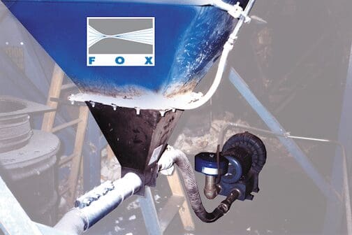 Fox eductor under dust collector with Rotron blower