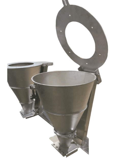 Orbetron material hopper for screw feeder integration