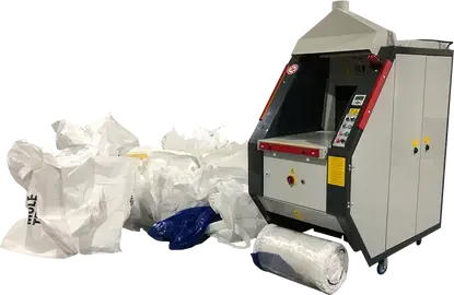 Industrial waste compactor for bulk bags and recycling material