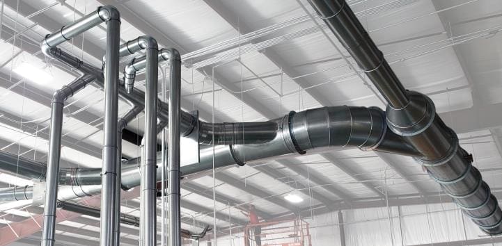 Modular industrial dust collection ductwork components